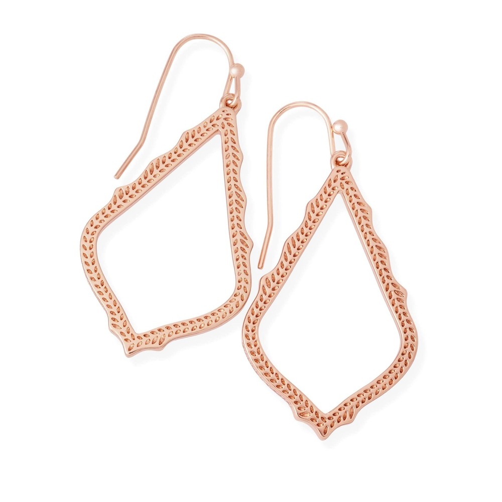 NWT Kendra Scott Sophia Drop Earrings in Rose Gold / Box & Dustbag Included